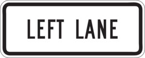 Left Lane Clip Art